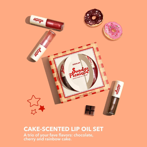 Sunday Picnic Layer Cake Lip Oil Set